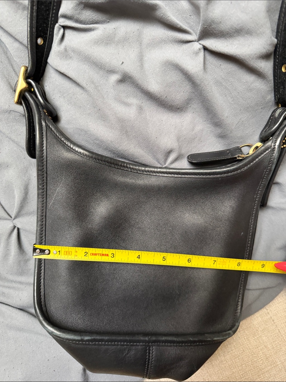 Coach Black Leather Adjustable Strap Crossbody - Picture 5 of 12